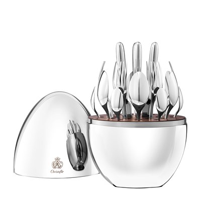 24-Piece Silver Plated Flatware Set for 6 people