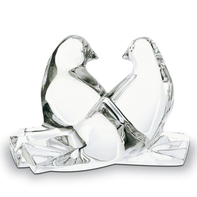 Clear crystal doves