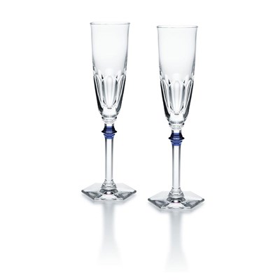 Coffret de 2 flûtes à champagne bleu