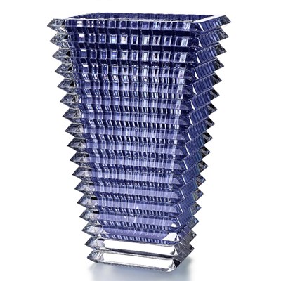 Vase rectangular blue