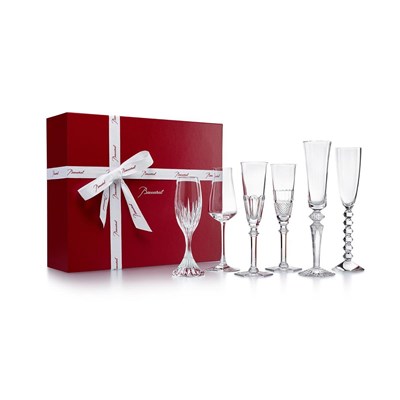 Set of 6 champagne flutes
