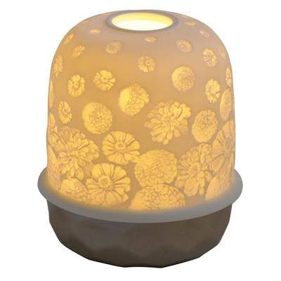 Lantern silver with candle