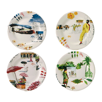 Set of 4 dessert plates