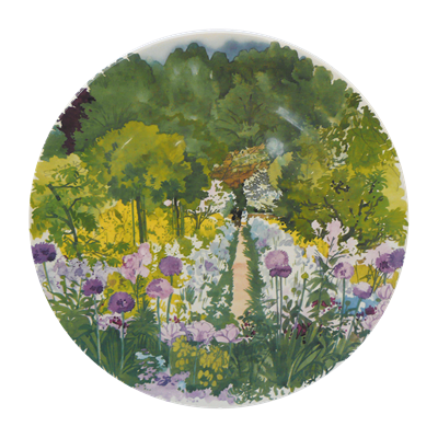 Set of 4 assorted dinner plates