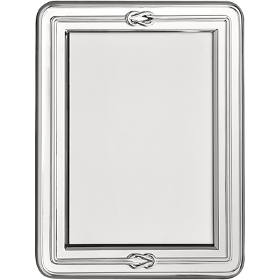 Cadre à photo en métal argenté