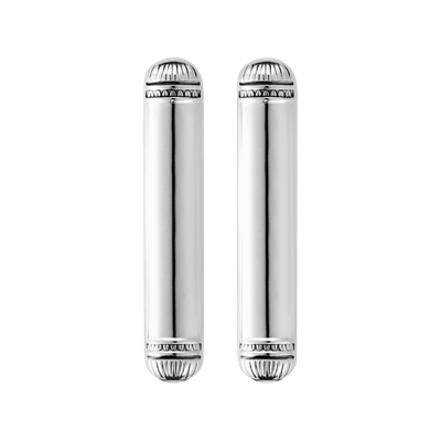 Coffret de 2 porte-baguettes en métal argenté