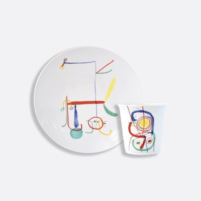 Set of 1 salad plate + tumbler