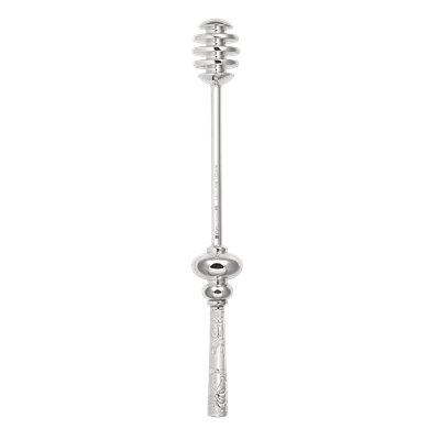 Cuillère à miel en métal argenté