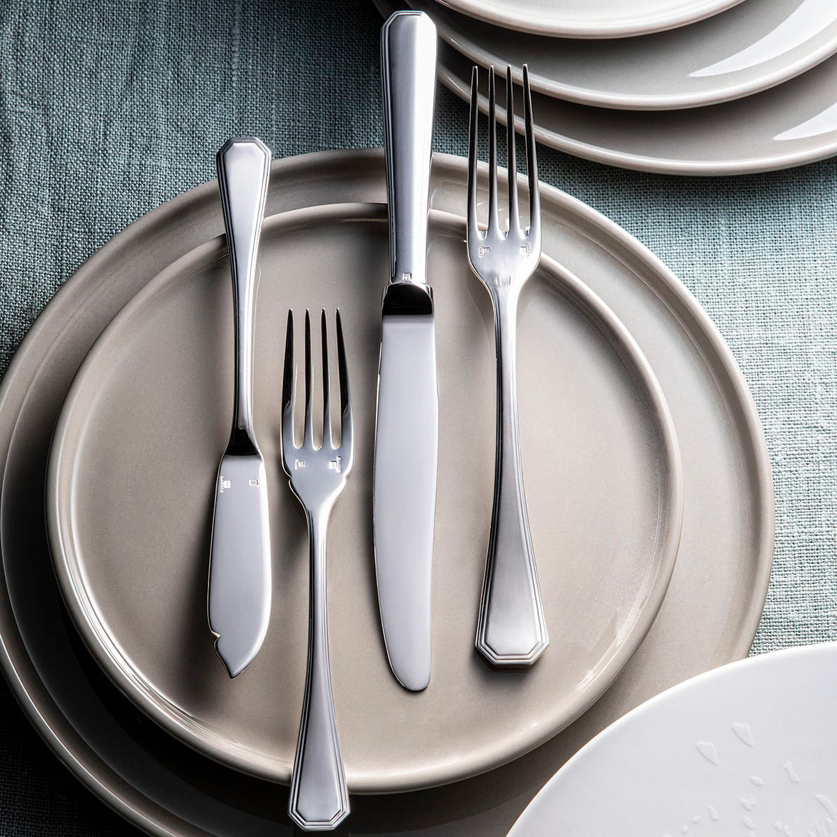 Silver-Plated serving fork