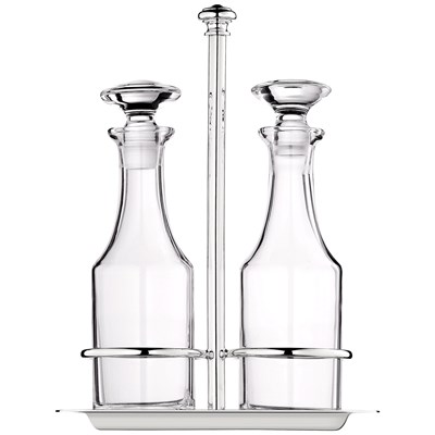 Silver-Plated oil and vinegar cruet set