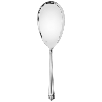 Pelle à servir riz/frites en métal argenté