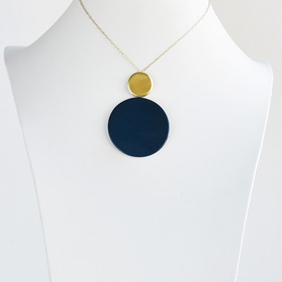 Disque bleu de prusse short pendant