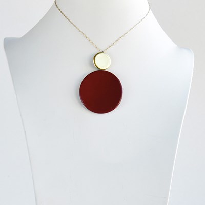 Disque corail short pendant