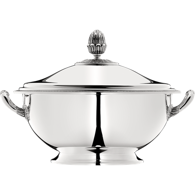 Silver-Plated soup tureen with lid