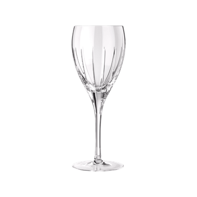 Crystal red wine glass