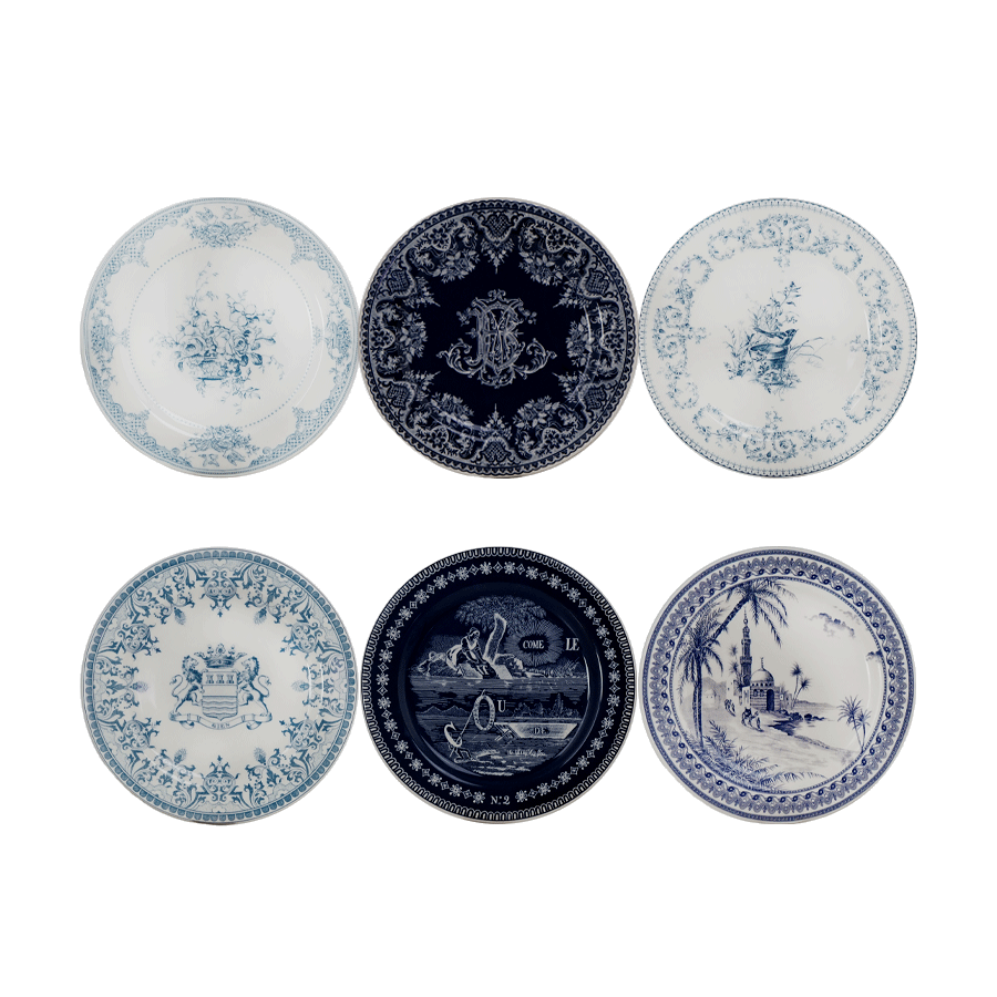 Set of 6 assorted coasters