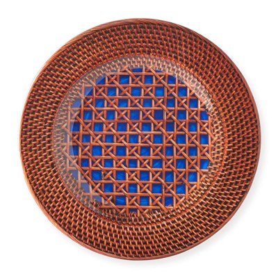 Dessert plate blue