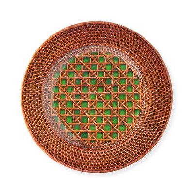 Dessert plate green