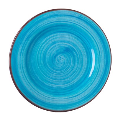 Assiette à dîner turquoise