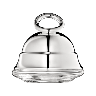 Silver-Plated individual butter dish