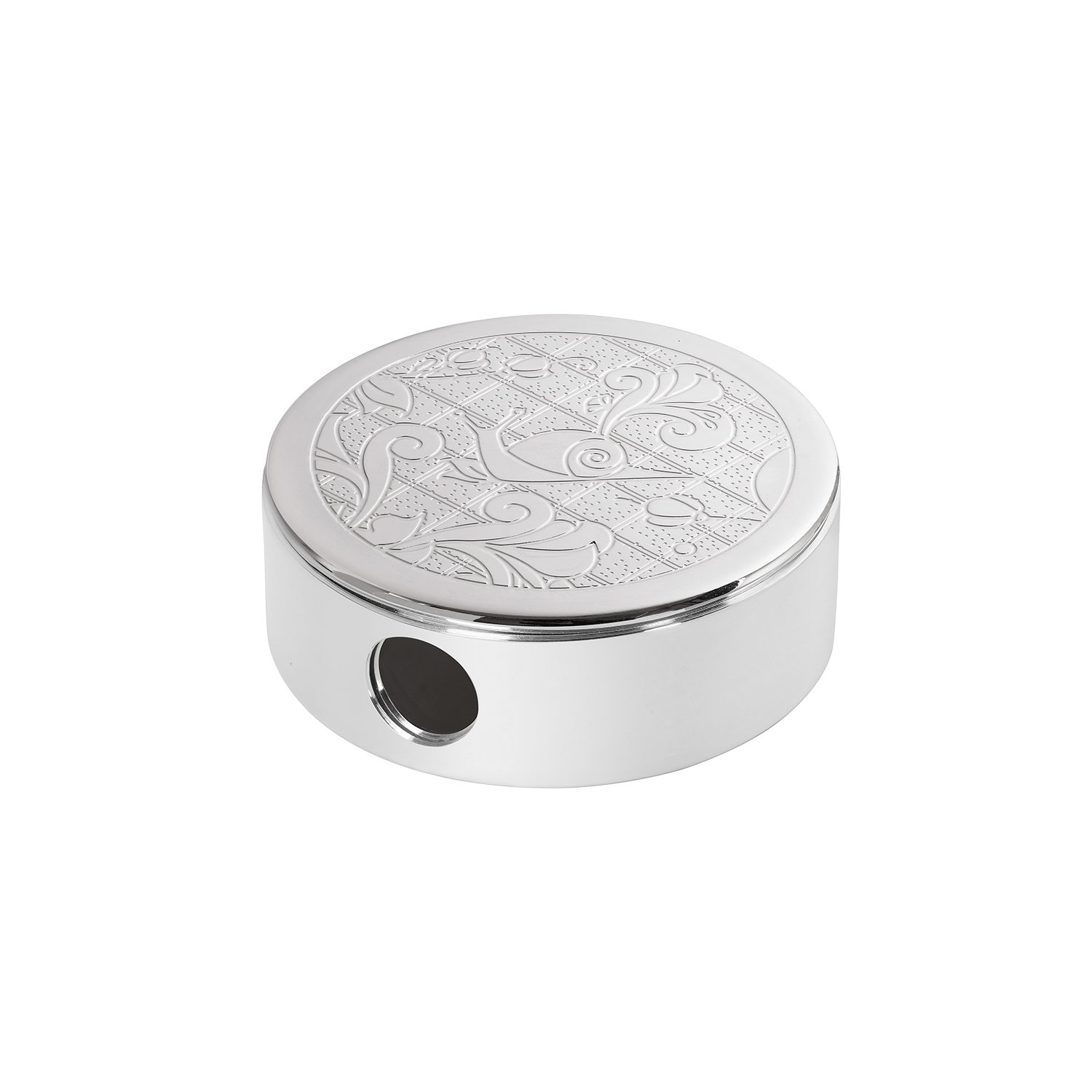 Silver-plated pocket ashtray