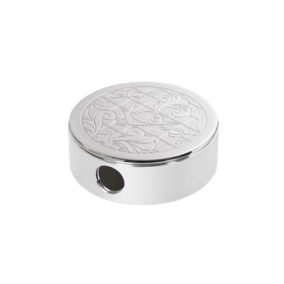 Silver-plated pocket ashtray