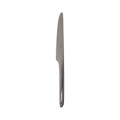Black stainless steel dessert knife