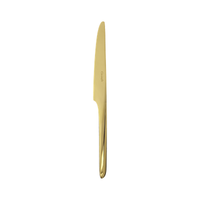 Couteau à dessert en acier - coloris or