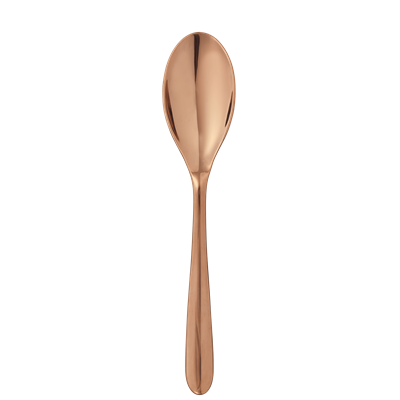 Copper stainless steel soup spoon