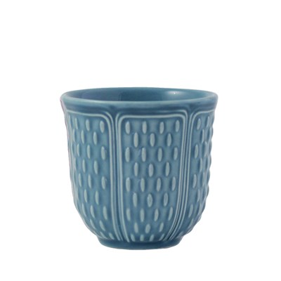 Set of 2 espresso cups blue frost