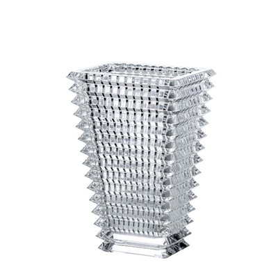 Vase rectangular small clear