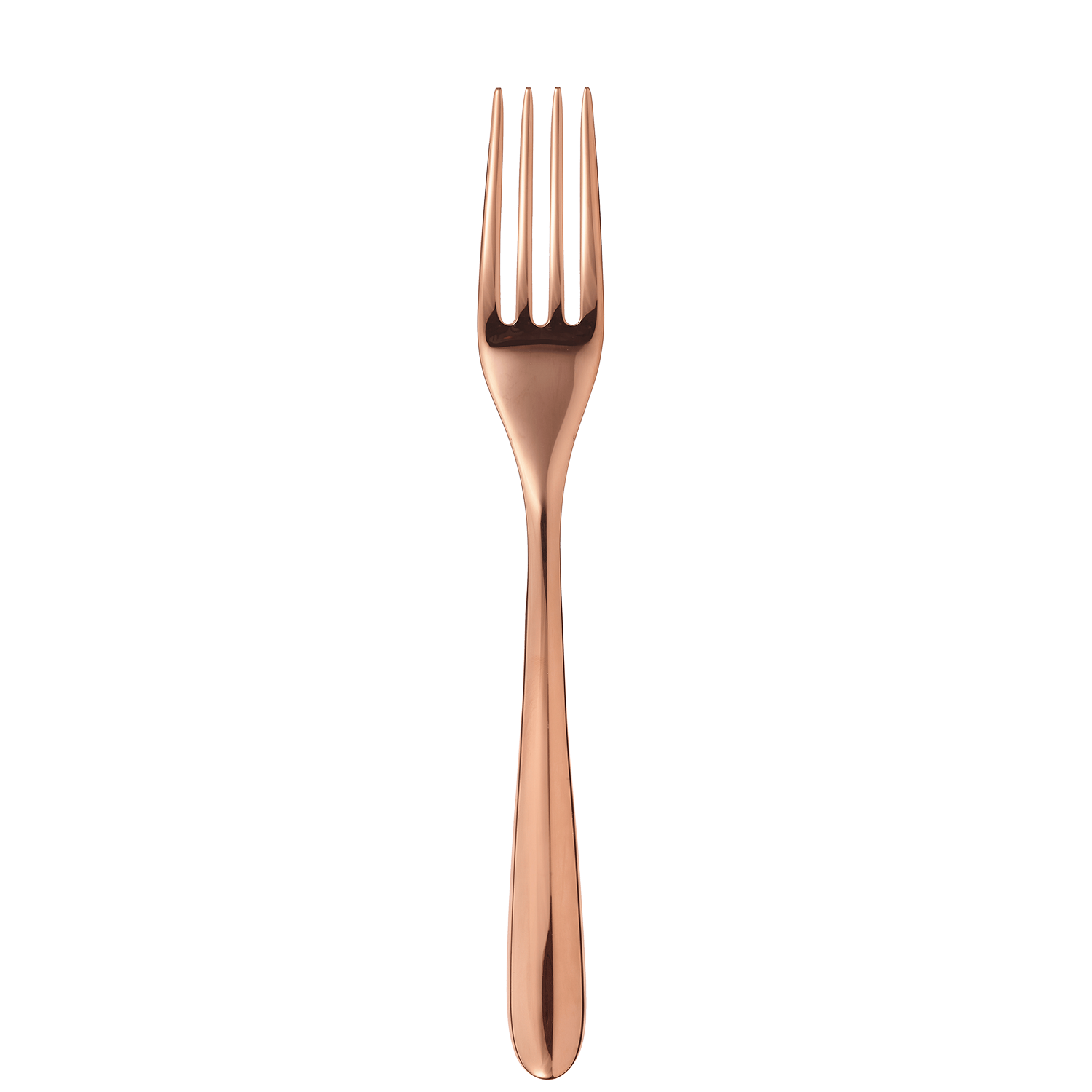 Copper stainless steel dessert fork