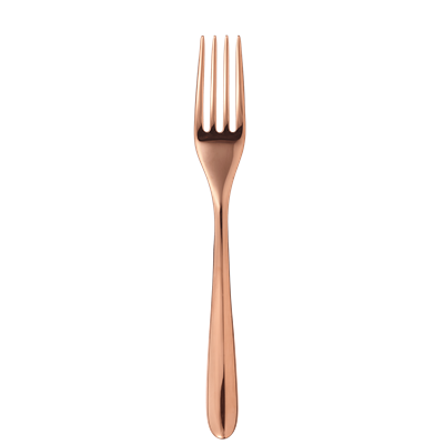 Copper stainless steel table fork