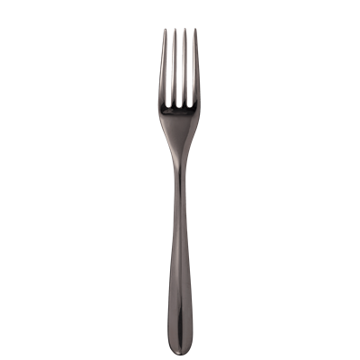 Black stainless steel table fork