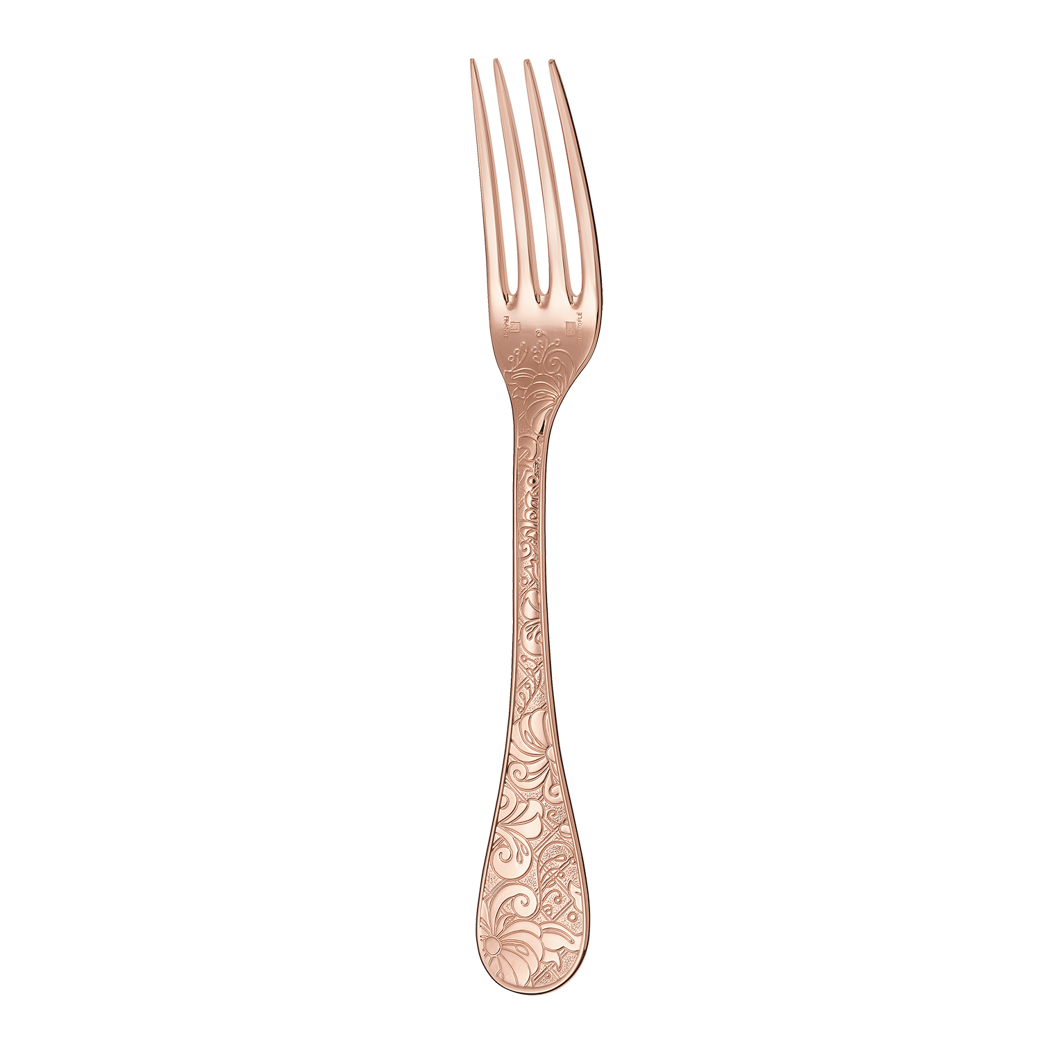 Gilded Silver-Plated dinner fork - pink gold