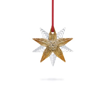 Noël ornament 2021 clear and gold
