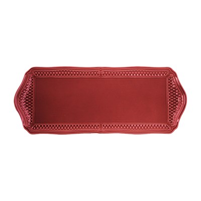Oblong serving tray