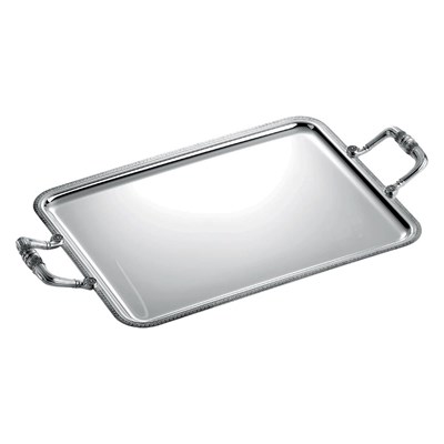 Rectangular tray with handles