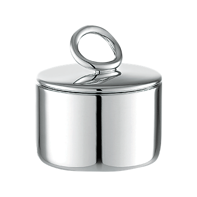 Sucrier en métal argenté<br>0.2l. H: 8.9cm<br>Vertigo
