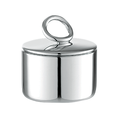 Silver-Plated sugar bowl<br>0.2l. H: 8.9cm<br>Vertigo