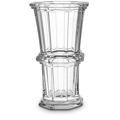 Vase clear octagonal large