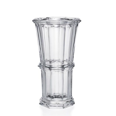 Vase clear octagonal Medium