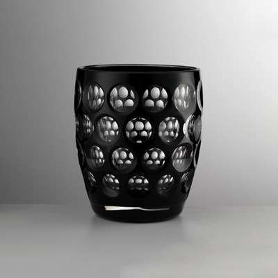Water glass short black