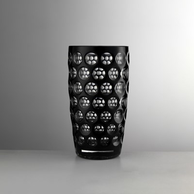 Water glass tall black