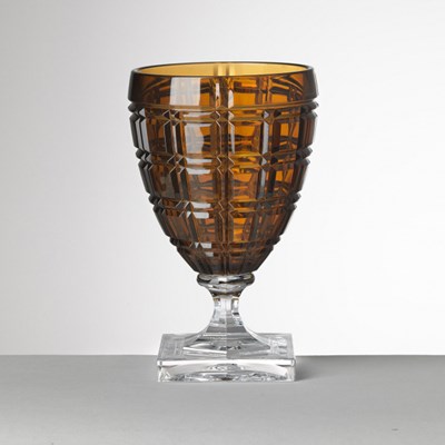 Wine glass amber