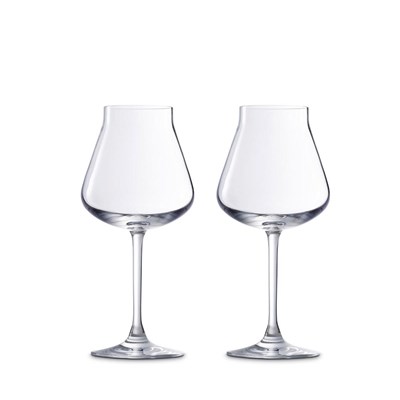 Set of 2 white wine glasses