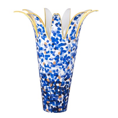 Vase Marmorino blue
