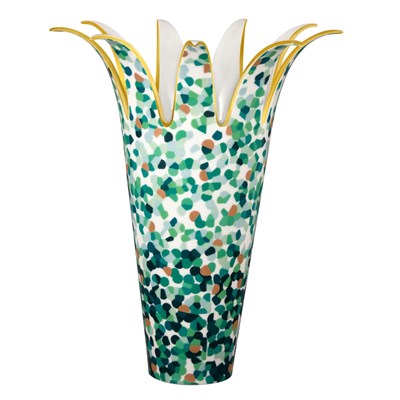 Vase Marmorino vert jardin