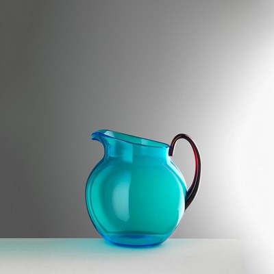 Pitcher small turquoise/ruby