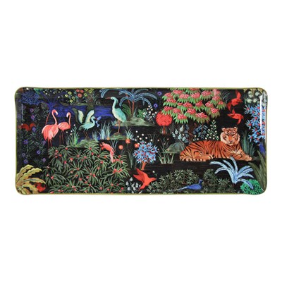 Oblong serving tray
